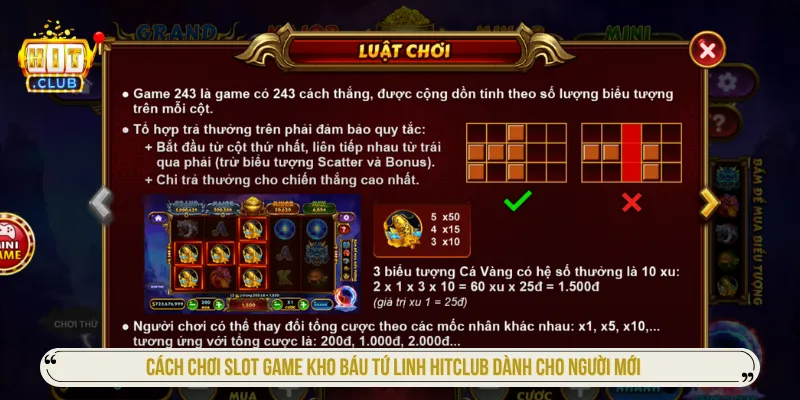 Người chơi cần tạo tổ hợp các biểu tượng trên guồng quay